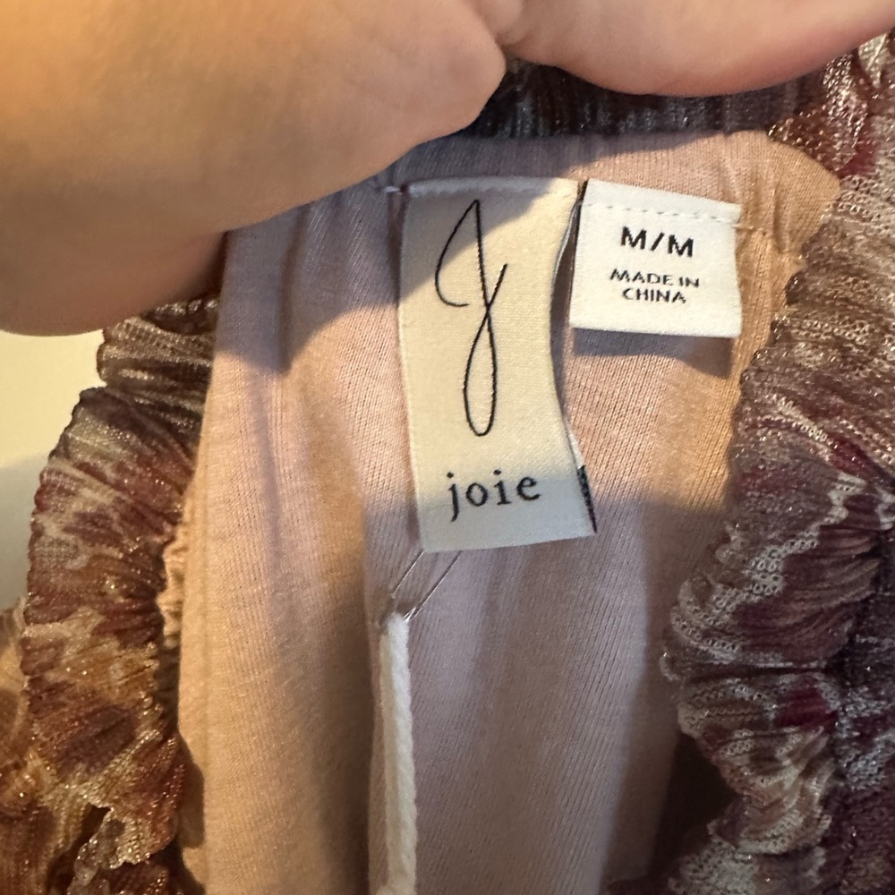 Joie Sheer Blouse- Medium - Picture 8 of 10